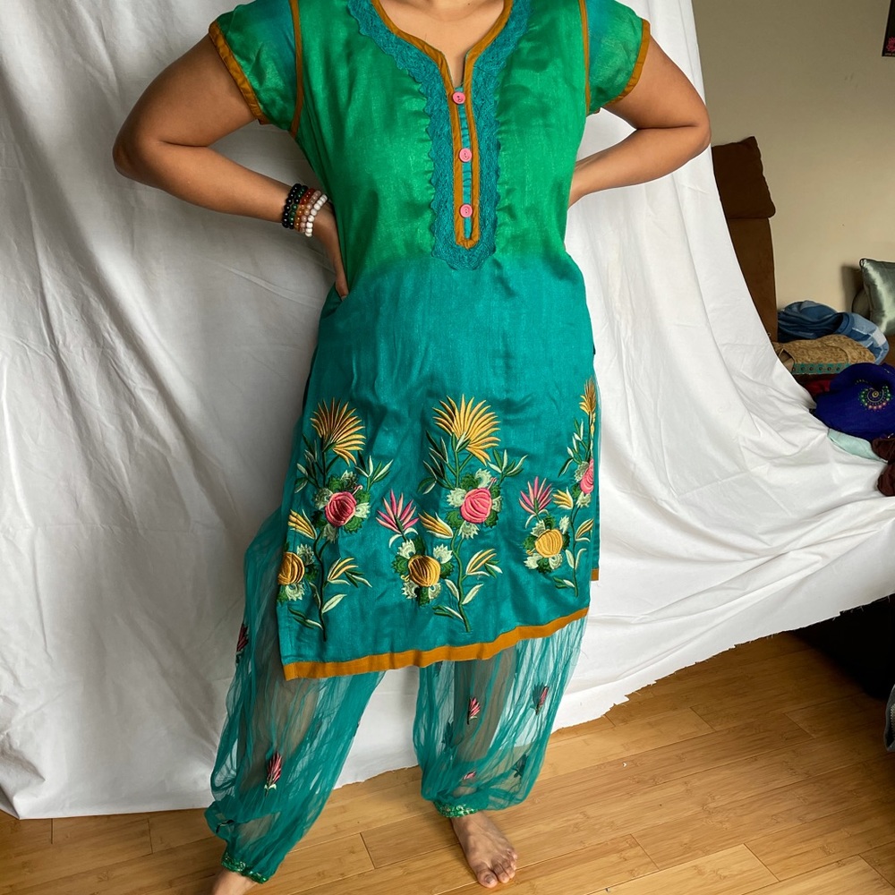 Salwar Kameez Kurta & Dhoti Churidar Indian  2pcs